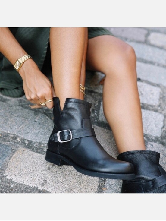 Frye Shoes - Frye Veronica Leather Moto Boots (Size 11)